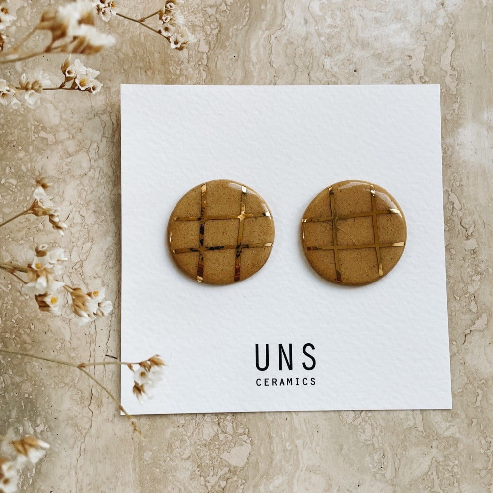 Maria Isabel Mini Ocher Earrings
