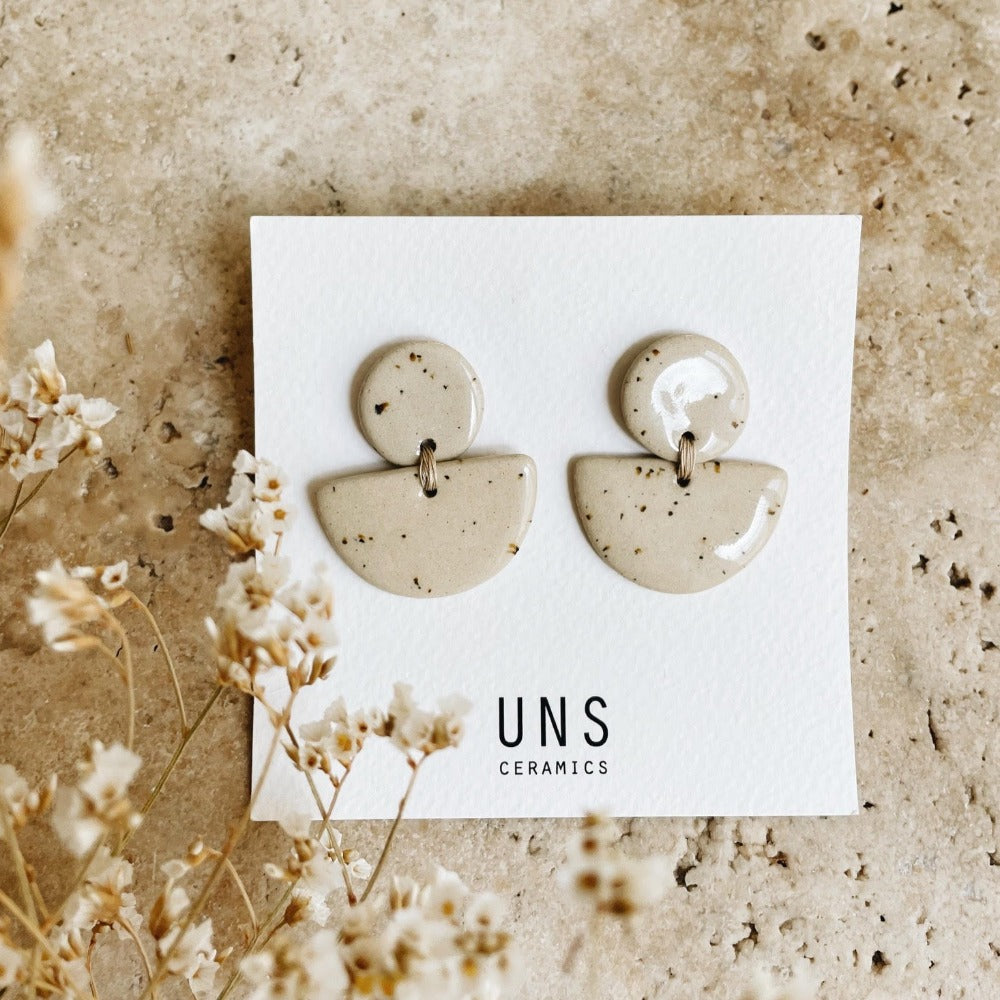 Ceci Coconut Ceramic Earring