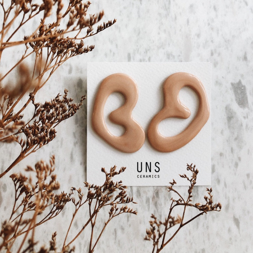 Sara Rose Ceramic Earring