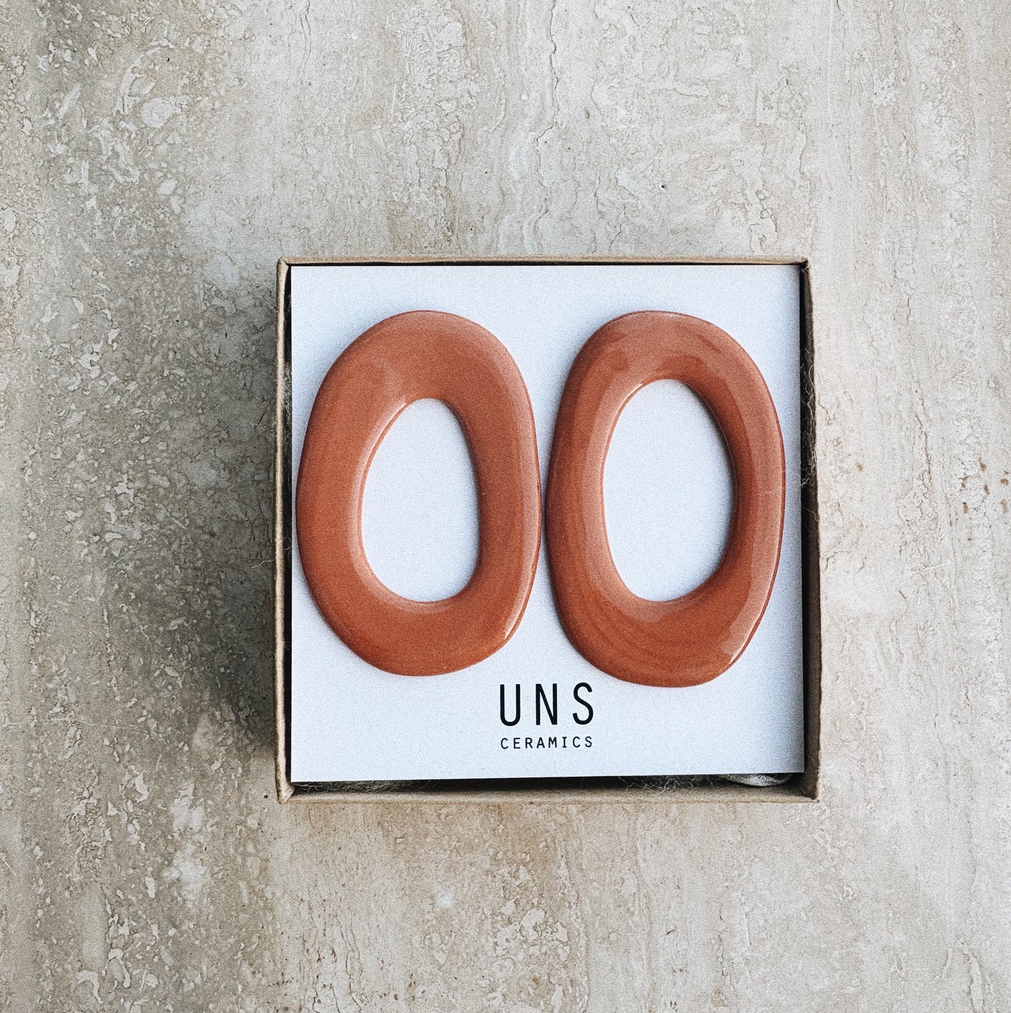 Marie Valentine Terracotta Ceramic Earring