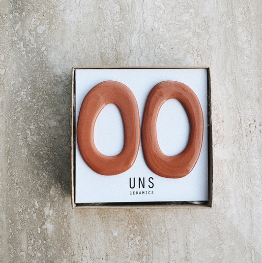 Marie Valentine Terracotta Ceramic Earring