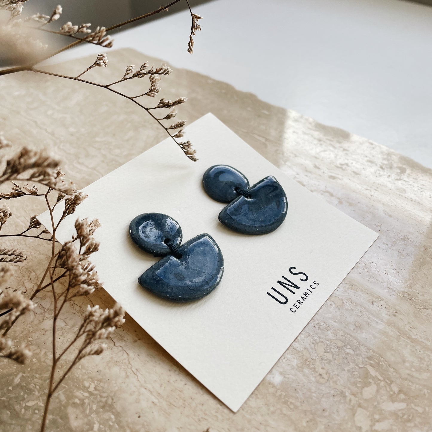 Ceci Ocean Blue Ceramic Earring